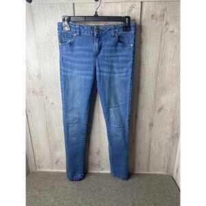 Wonder Nation Girls Skinny Fit Blue Jeans Size 12 Stretch Denim